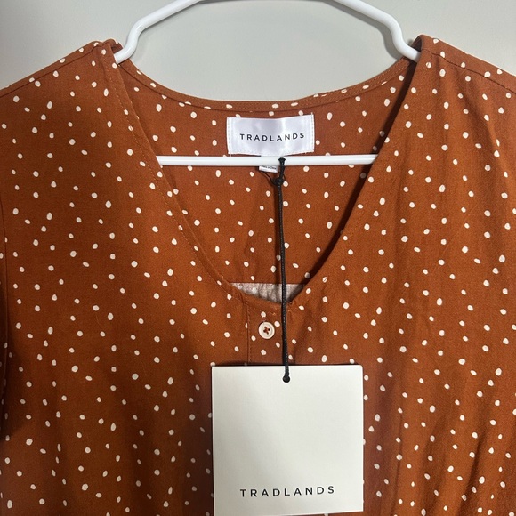 Tradlands Nell Midi Dress in Sierra Dot - Picture 4 of 5